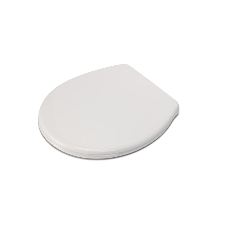 White Round Anti Bacterial Soft Close Toilet Seat - Croydex Vendee