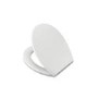 White Round Anti Bacterial Soft Close Toilet Seat - Croydex Vendee
