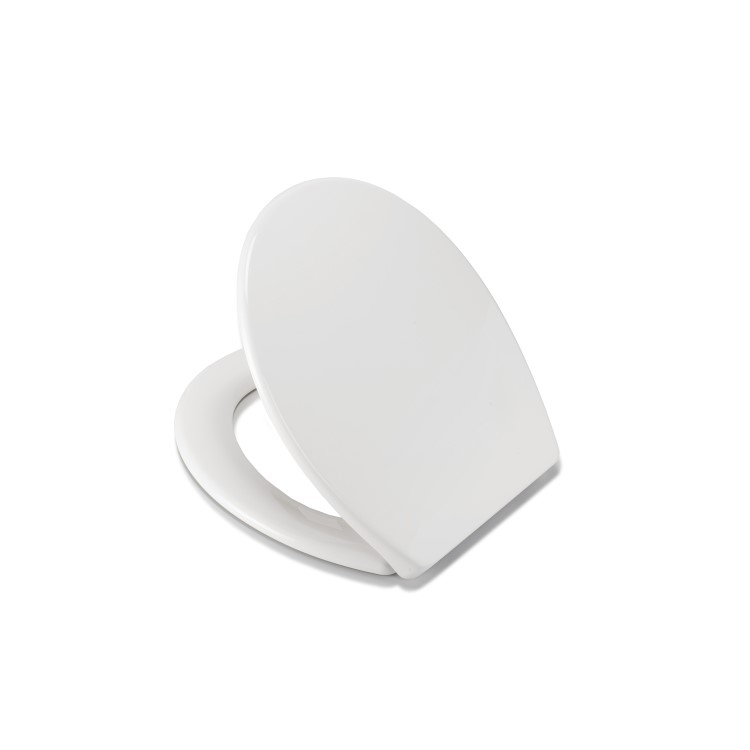 White Round Anti Bacterial Soft Close Toilet Seat - Croydex Vendee