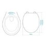 White Round Anti Bacterial Soft Close Toilet Seat - Croydex Vendee