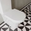 Croydex Eyre D Shape Flexi-Fit Soft Close Toilet Seat with Quick Release