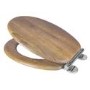 Croydex Ontario Anti-Bacterial Wooden Soft Close Toilet Seat with Quick Release