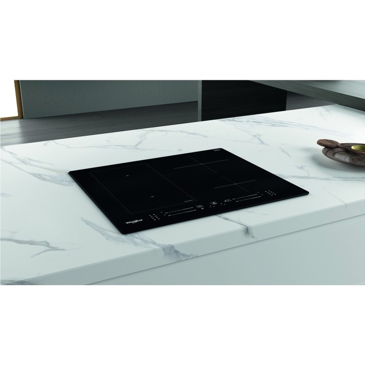 Whirlpool WLS7960NE Touch Control 4 Zone Induction Hob - Black
