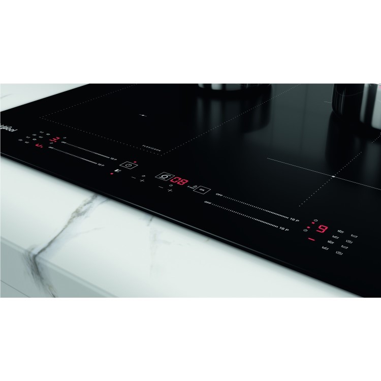 Whirlpool WLS7960NE Touch Control 4 Zone Induction Hob - Black