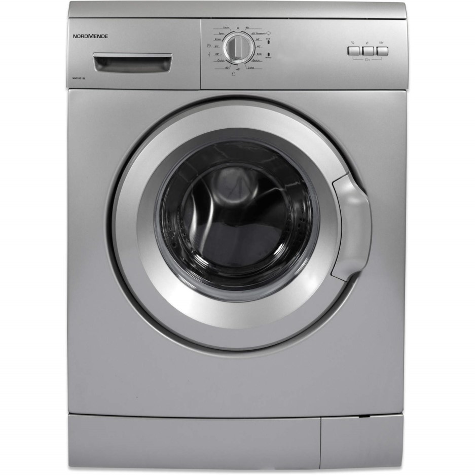 NordMende WM1002SL 5kg 100rpm Freestanding Washing Machine Silver Appliances Direct