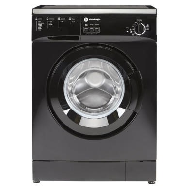 White Knight WM105VB 5kg 1000rpm Freestanding Washing Machine - Black