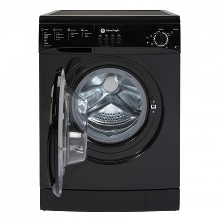 White Knight WM126VB Freestanding Washing Machine 6kg 1200rpm Black