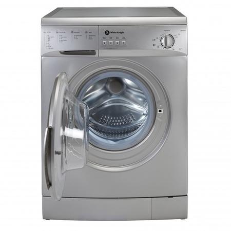 White Knight WM126VS 6kg 1200rpm Freestanding Washing Machine Silver