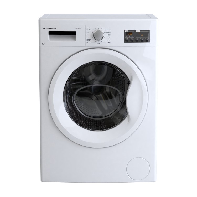Nordmende WM1276WH 7kg 1200rpm Freestanding Washing Machine Black