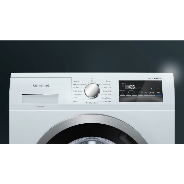 GRADE A1 - Siemens WM14N201GB iQ300 8kg 1400rpm Freestanding Washing Machine - White