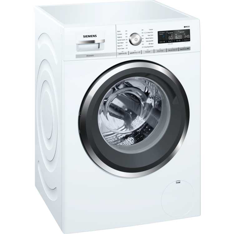 Siemens WM16W5H0GB iQ500 9kg 1600rpm Freestanding Washing Machine - White
