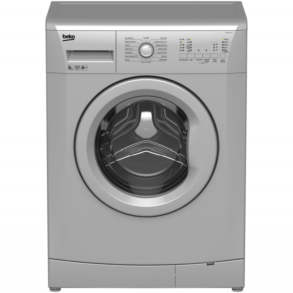 Beko WMB61222S 6kg 1200rpm Freestanding Washing Machine Silver
