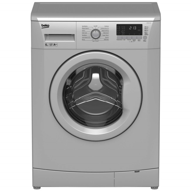 Beko WMB61432S 6kg 1400rpm Freestanding Washing Machine Silver