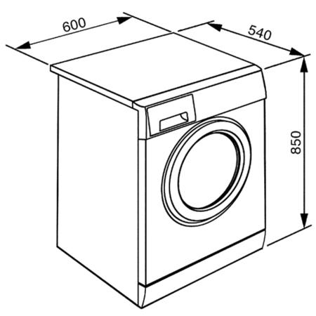 Smeg WMF147X 7kg 1400 Spin Freestanding Washing Machine - Stainless Steel