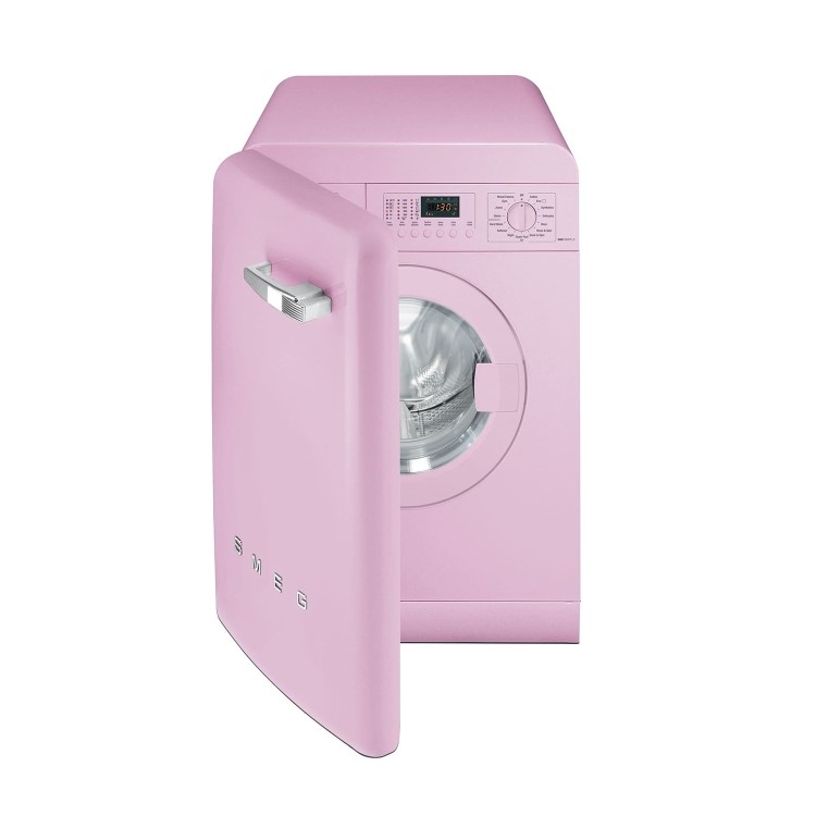 Smeg WMFABPK-2 7kg 1400rpm Freestanding Washing Machine - Pink