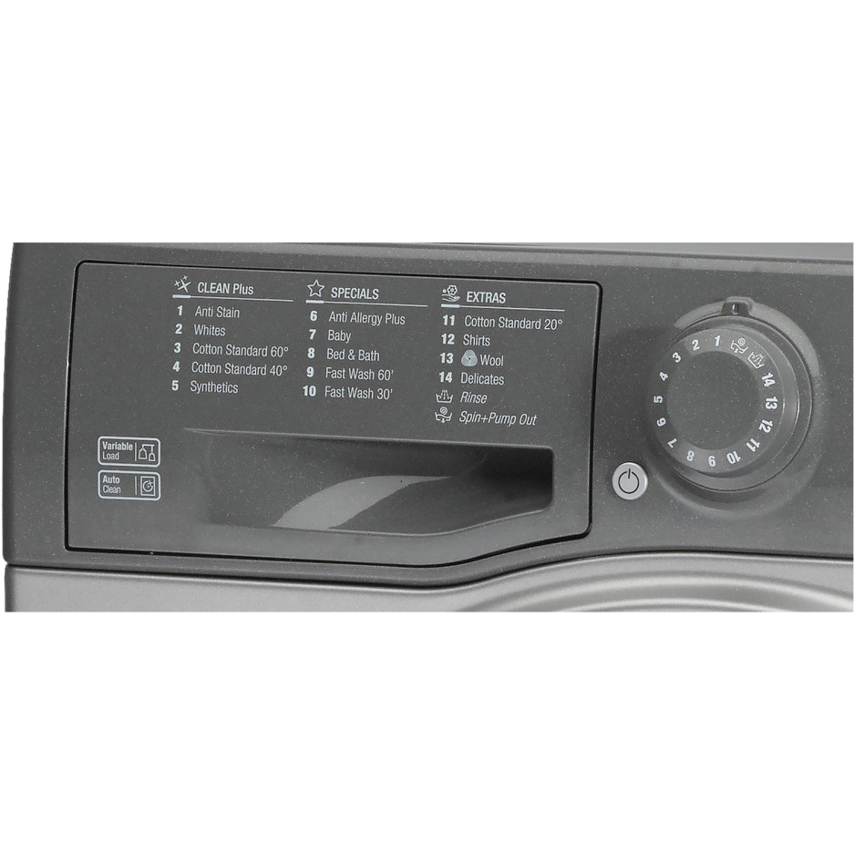 Hotpoint WMFUG742G 7kg 1400rpm Freestanding Washing Machine Graphite