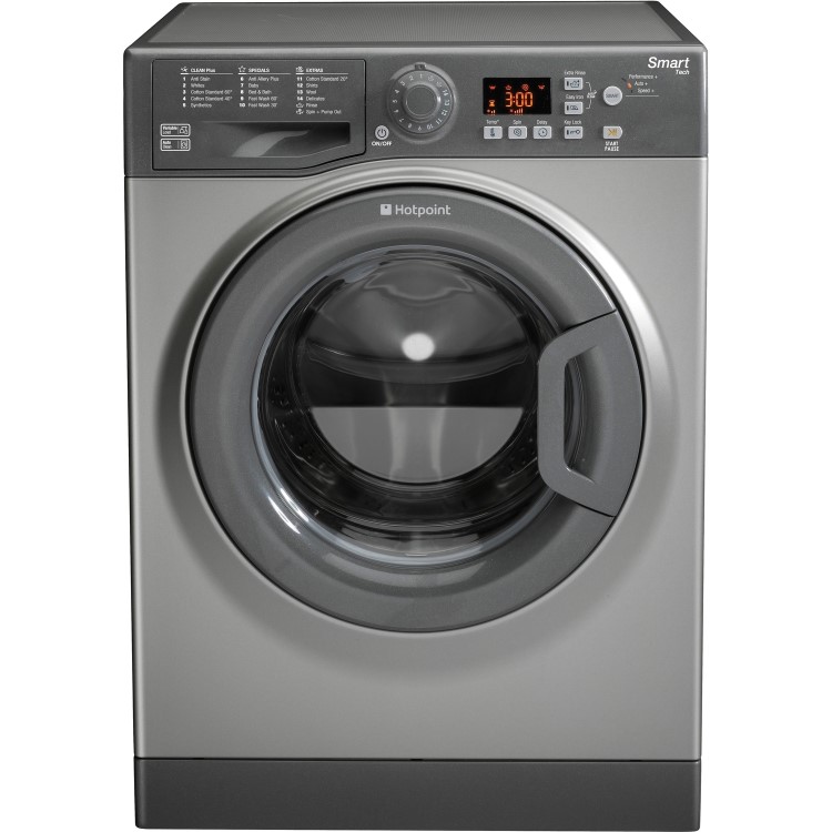 GRADE A1 - Hotpoint WMFUG863G 8kg 1600prm Fresstanding Washing Machine - Graphite