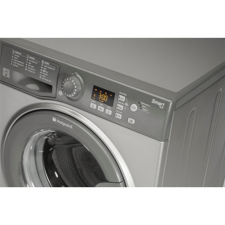 GRADE A1 - Hotpoint WMFUG863G 8kg 1600prm Fresstanding Washing Machine - Graphite