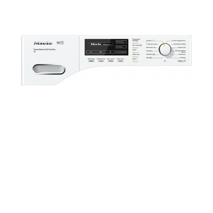 Miele WMH122WPS W1 SoftSteam 9kg 1600rpm Freestanding Washing Machine-White