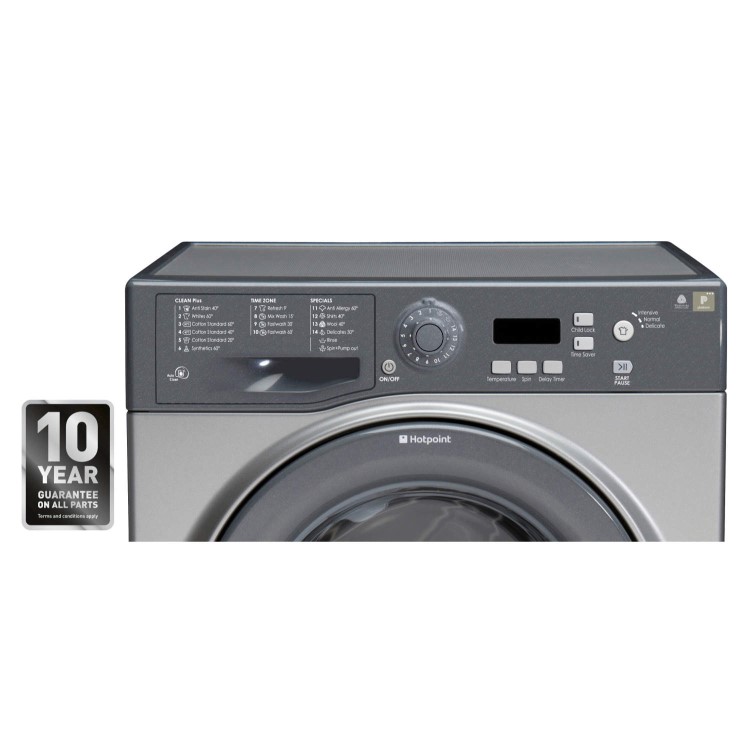GRADE A1 - Hotpoint WMXTF842G Xtra 8kg 1400 Spin Washing Machine - Graphite
