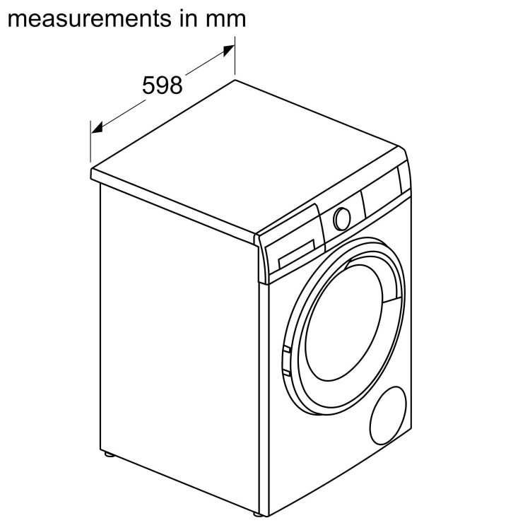 Refurbished Siemens WN34A1U8GB Freestanding 8/5KG 1400 Spin Washer Dryer White