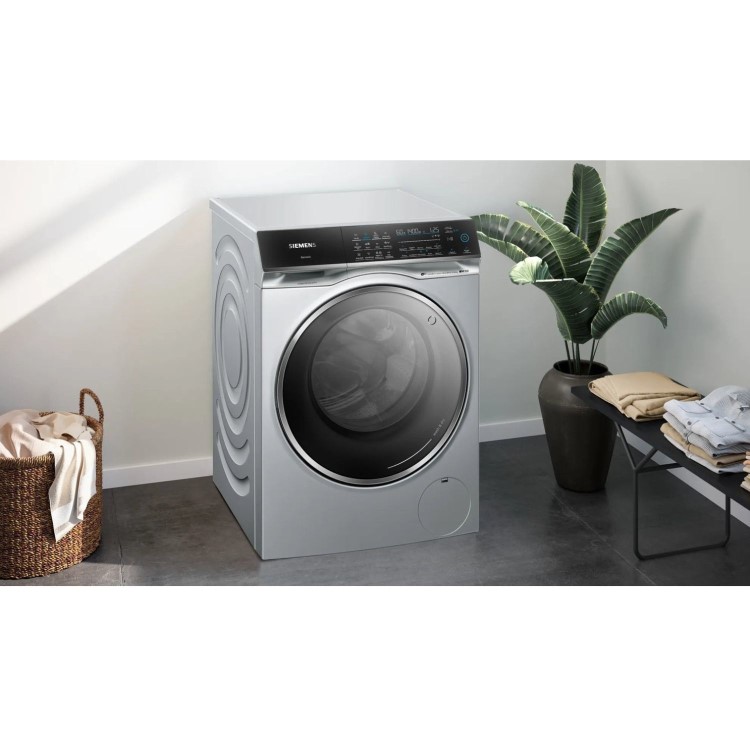 Siemens iQ700 iDos 10.5kg Wash 6kg Dry 1400rpm Washer Dryer - Silver