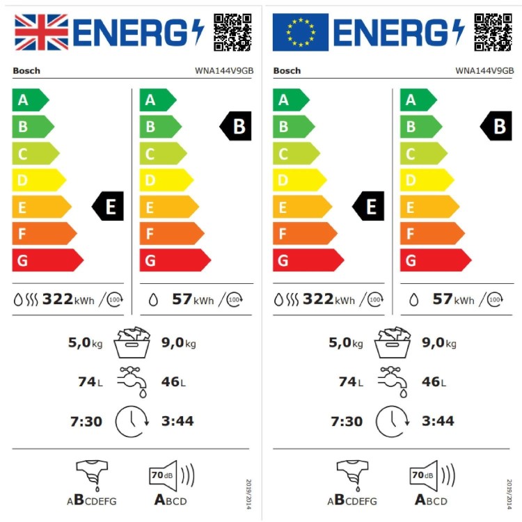 Bosch Series 4 9kg Wash 5kg Dry 1400rpm Washer Dryer - Quiet, Speed Perfect - White