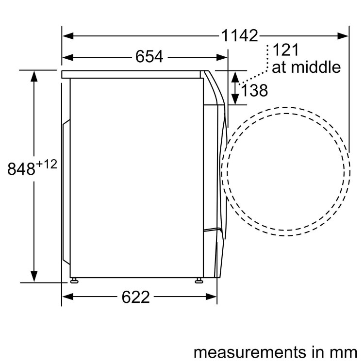 Bosch Series 8 10.5kg Wash 6kg Dry 1400rpm Washer Dryer  - Quiet, Wi-Fi Connected - Graphite