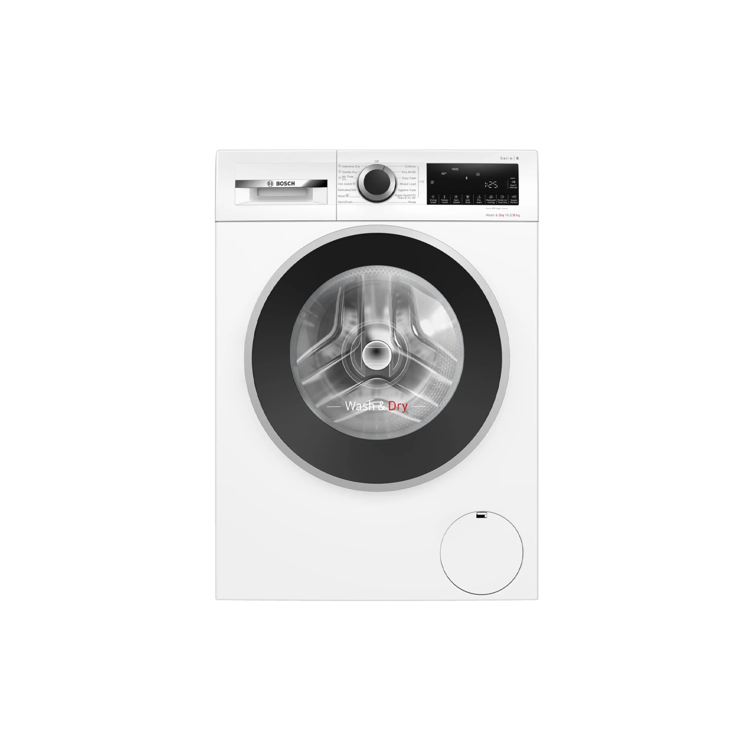 Bosch WNG25401GB Series 6 10.5kg Wash 6kg Dry 1400rpm Washer Dryer - White