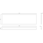 1700mm Waterproof Bath Front Panel & Plinth - Marina