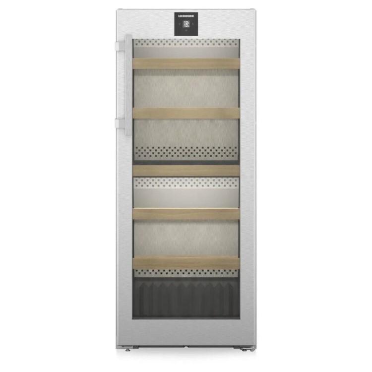 Liebherr 107 Bottle Capacity Dual Zone Freestanding Wine Cooler - Silver