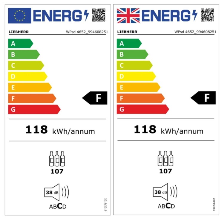 Liebherr 107 Bottle Capacity Dual Zone Freestanding Wine Cooler - Silver