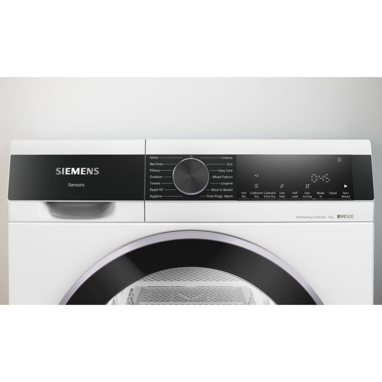 Siemens iQ500 9kg Heat Pump Tumble Dryer - White