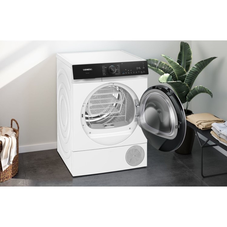 Siemens iQ500 9kg Heat Pump Tumble Dryer - White