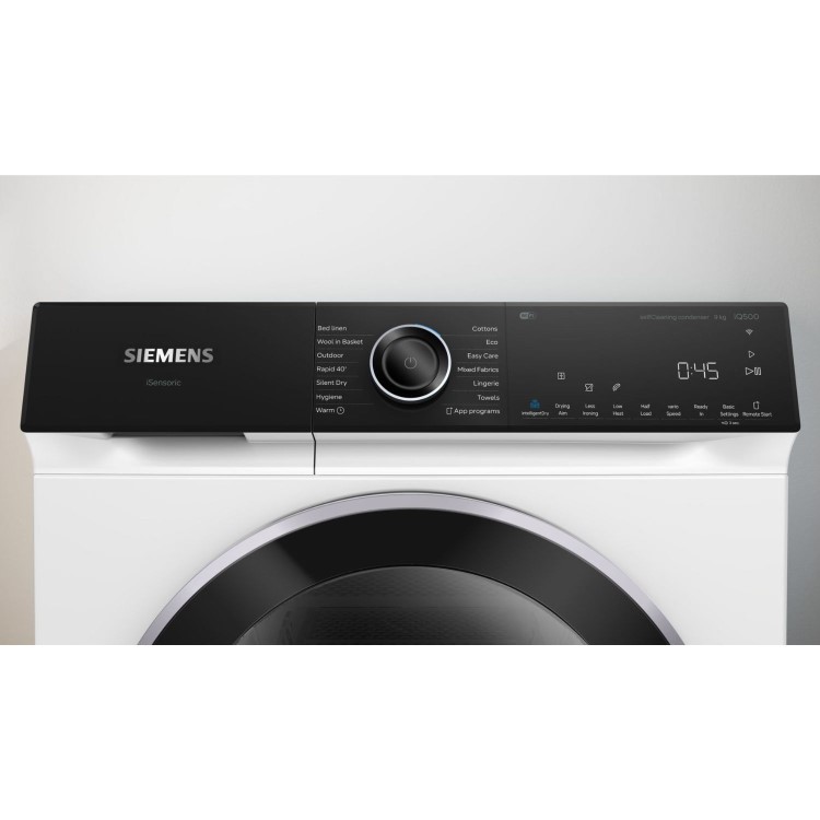 Siemens iQ500 9kg Heat Pump Tumble Dryer - White
