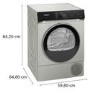 Siemens iQ700 9kg Heat Pump Tumble Dryer - Silver