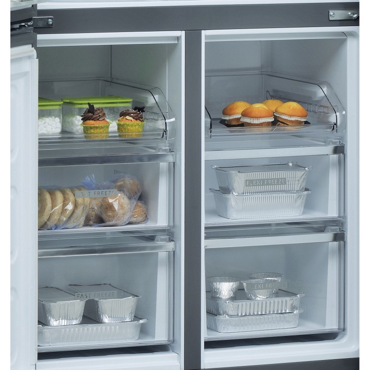 Whirlpool 591 Litre 60/40 American Fridge Freezer - Stainless Steel