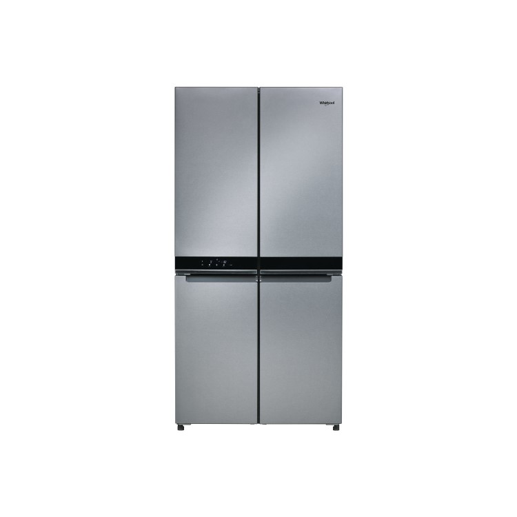 Whirlpool WQ9B1L W Collection Four Door American Fridge Freezer - Stainless Steel Look