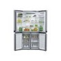 Whirlpool WQ9B1L W Collection Four Door American Fridge Freezer - Stainless Steel Look