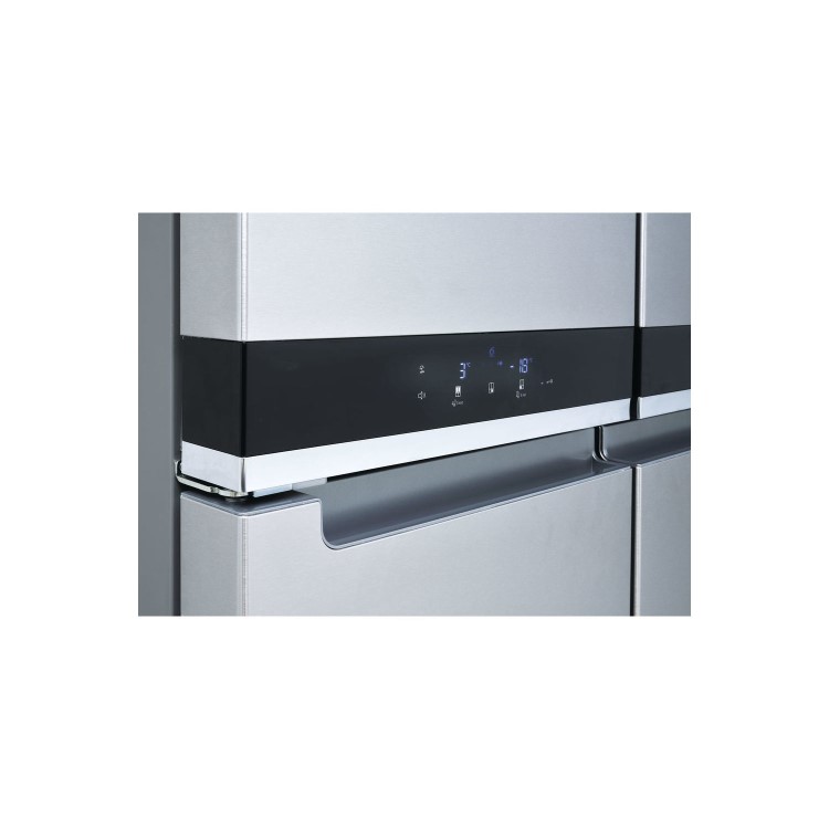 Whirlpool WQ9B1L W Collection Four Door American Fridge Freezer - Stainless Steel Look