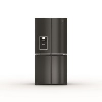 Whirlpool 594 Litre 70/30 Freestanding Fridge Freezer - Black Steel