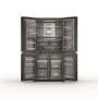 Whirlpool 594 Litre 70/30 Freestanding Fridge Freezer - Black Steel