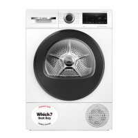 Bosch Series 6 9kg Heat Pump Tumble Dryer - A+++ Rated - White