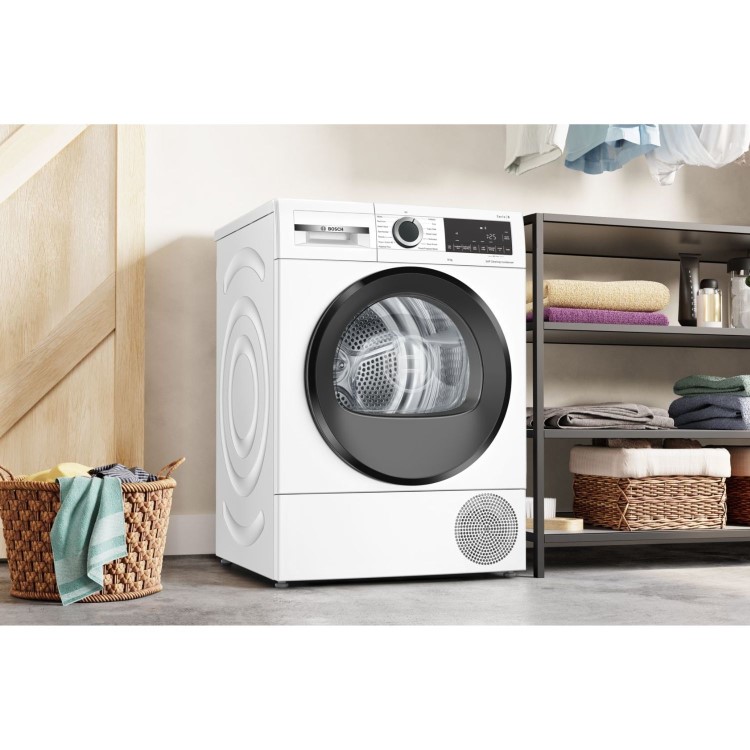 Bosch Series 6 9kg Heat Pump Tumble Dryer - White