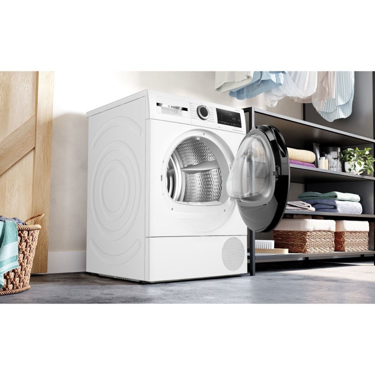 Bosch Series 6 9kg Heat Pump Tumble Dryer - White