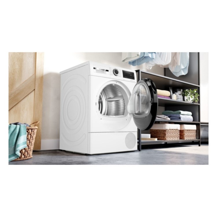 Bosch Series 6 9kg Heat Pump Tumble Dryer - White