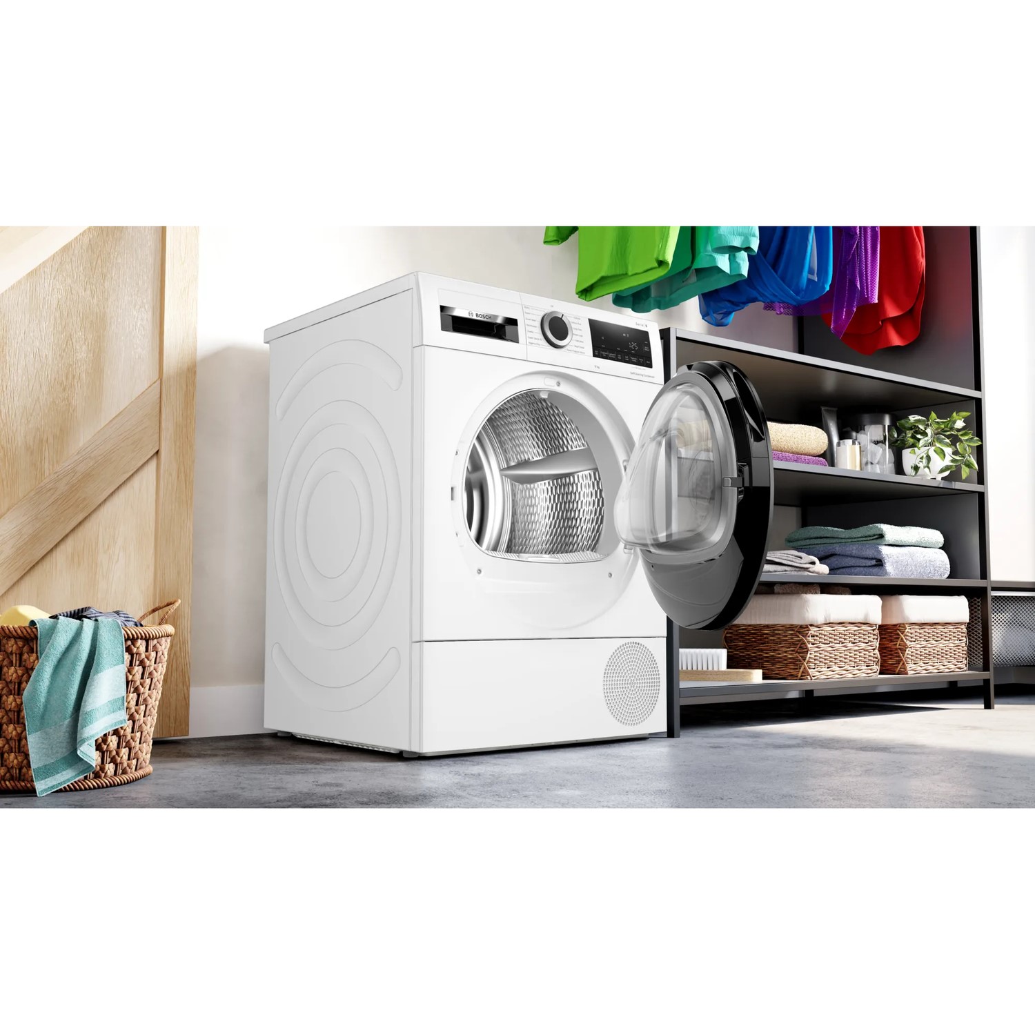 Bosch Series 6 9kg Heat Pump Tumble Dryer White WQG24509GB