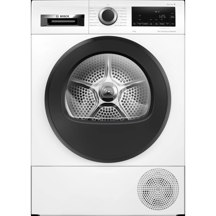 GRADE A2 - Bosch Series 6 9kg Heat Pump Tumble Dryer - White