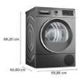 Bosch Series 6 9kg Heat Pump Tumble Dryer - Graphite