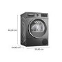 Bosch Series 6 9kg Heat Pump Tumble Dryer - Graphite